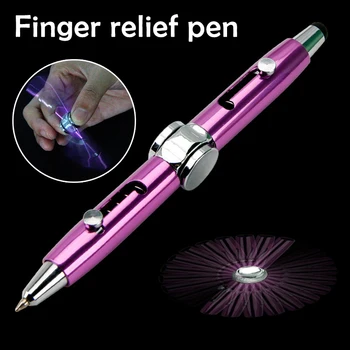 

3 in 1 Multi-Functional Hand Gyroscope Stylus Pen Capacitive Pen Stress Relief Metal Ballpoint Pens VJ-Drop