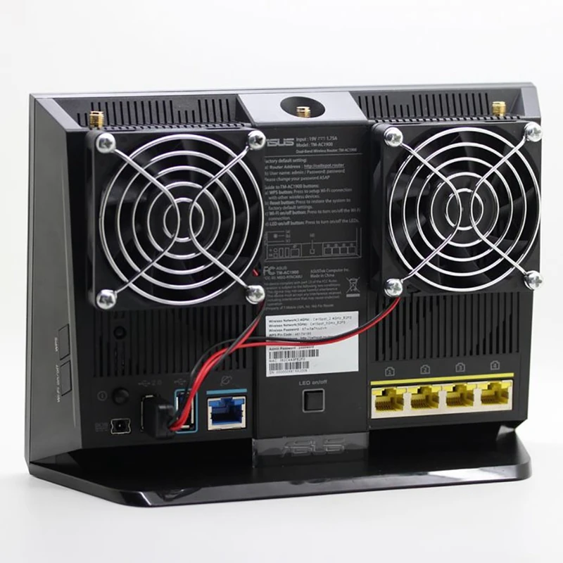 Вентилятор охлаждения для маршрутизатора, немой радиатор для RT-AC68U/AC66/AC87U/R8000/AC5300/AC18R6300