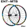 ELITEWHEELS-ruedas de bicicleta de montaña 29er de 30mm de ancho, ruedas de carbono, ruedas de bicicleta de montaña 29er M11, ruedas de carbono del eje recto ► Foto 1/6