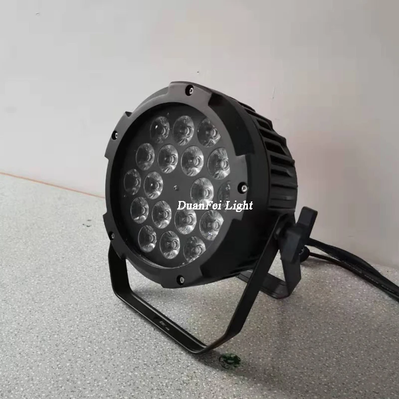 С flycase 8 Лот Водонепроницаемый ip65 Открытый 18x10 Вт 4в1 led par-прожектор RGB wash wall spot par плоский led lyre wash