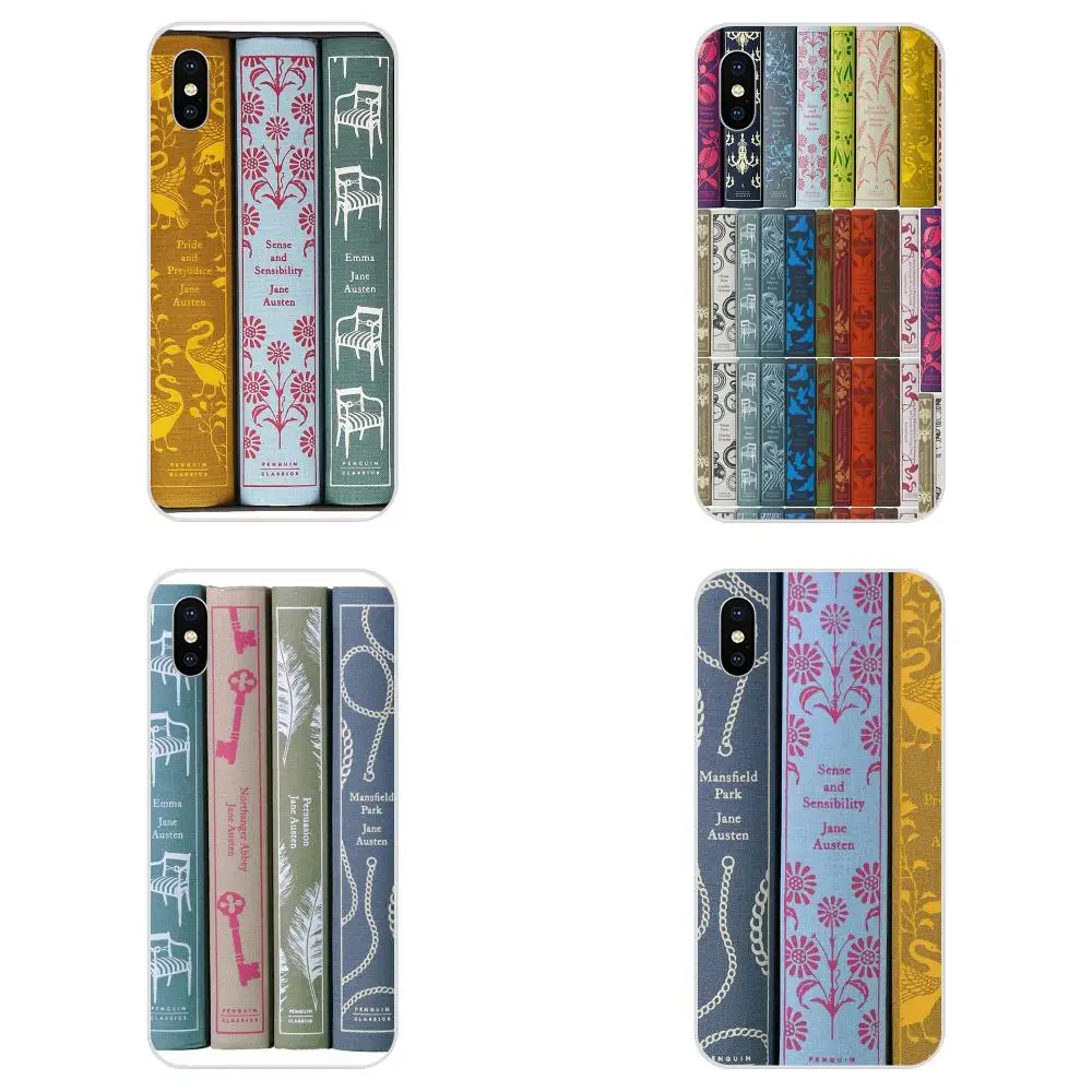 Топ продаж из ТПУ для Xiao mi 3 4 4C 4i 5 5s 5X6 6X8 SE Pro Lite A1 Max x 2 Note Jane Austen Books Penguin | Мобильные