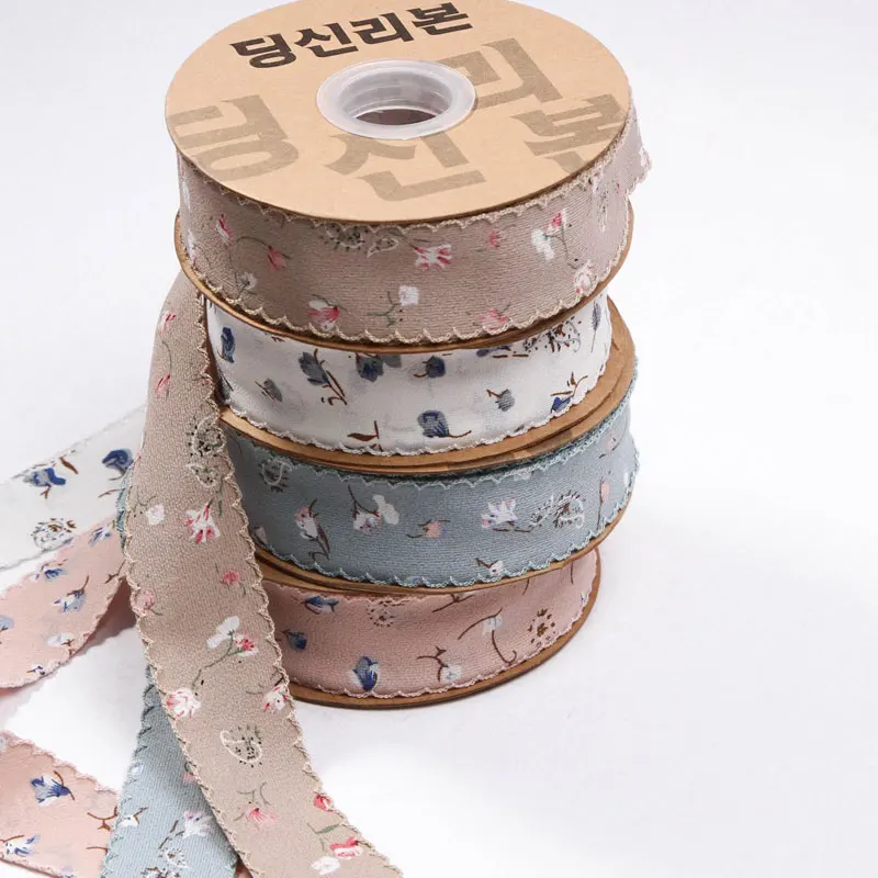 DIY Lace Fabric 1 Meter Multicolor Small Floral Bow Needlework 4cm lace Webbing dentelle Sewing Accessories