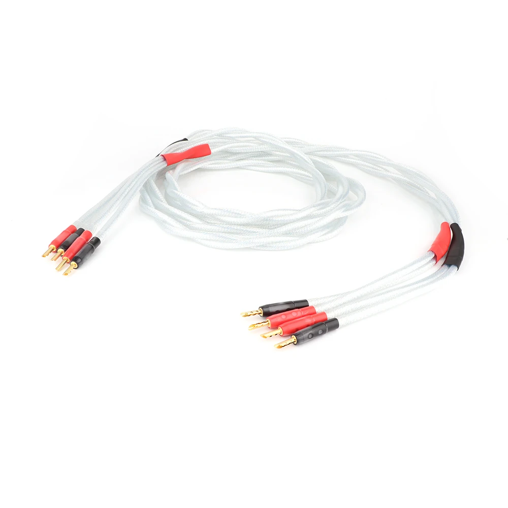 Пара кабель динамика nordost 7N OCC медный посеребренный Hi Fi провод с разъемом типа