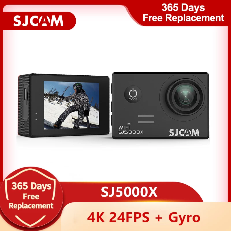 Original SJCAM SJ5000X Elite Gyro Cámara de Acción WiFi 4K 24fps 2K 30fps 30M impermeable NTK96660 SJ CAM 5000 Sprot del coche DV