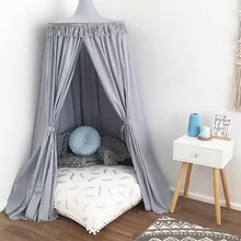 Нордическая хлопковая детская балдахин, москитная сетка, для девочек, принцесса, кровать, балдахин, подвесная кровать, палатки, занавески, Play Tipi House, украшение детской комнаты