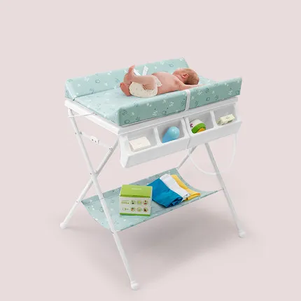 Быстрая! Пеленальный столик для пеленок, складной душ для новорожденного, многофункциональный портативный столик для ухода за кроватью
