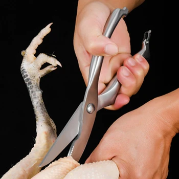 

25cm(9.8inch)Multifunctional Stainless Steel Poultry Kitchen Chef scissors Bone Cutter Cook Tool shear Sharp cut