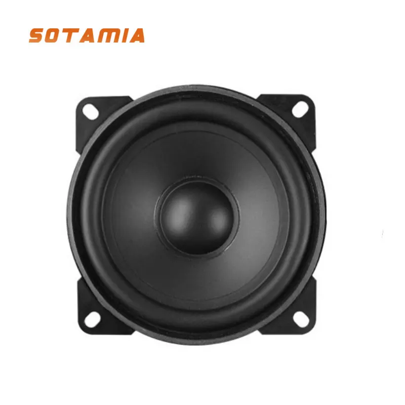 

SOTAMIA 1Pc 4 Inch Waterproof Woofer Audio Sound Speaker Driver 4 Ohm 30W Square Loudspeaker DIY Car Modified Bass Hifi Speaker