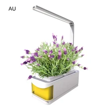 Комнатный умный светодиодный светильник для выращивания растений, садовая гидропоника, система выращивания, встроенный светильник с двумя режимами, будильник, светильник для выращивания