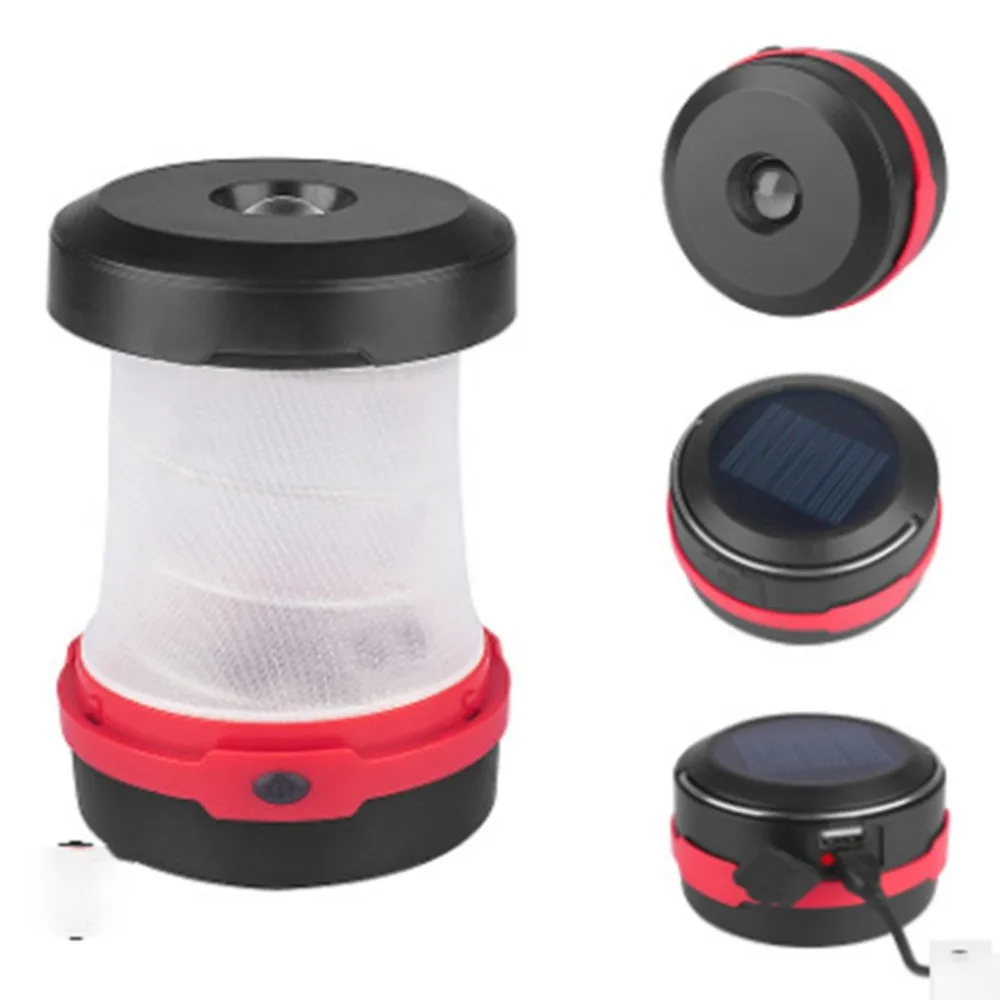 Solar tent camping lamp lighting Outdoor/indoor LED portable lantern 60LM 3.7V Emergency lights Hiking Camping Lantern Light