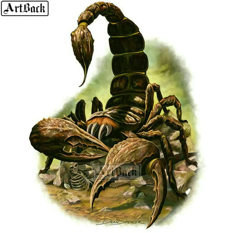 New arrival 5d diy diamond painting poisonous scorpion picture full square embroidery home decoration rhinestone sticker | Дом и сад