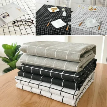 

1Pc Polyester Table Cloth Dining Kitchen Table Cover Protector Dinning Room Decor 140 X 220 Cm