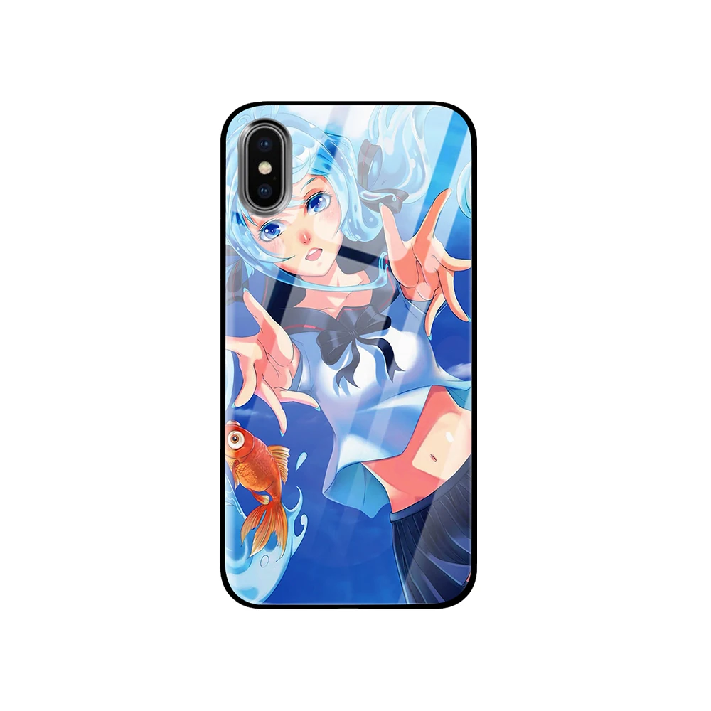 Япония крутая девушка для iPhone 5 5S 6 6s 7 8 Plus X XS XR 11 Pro макс. закаленное стекло чехлы