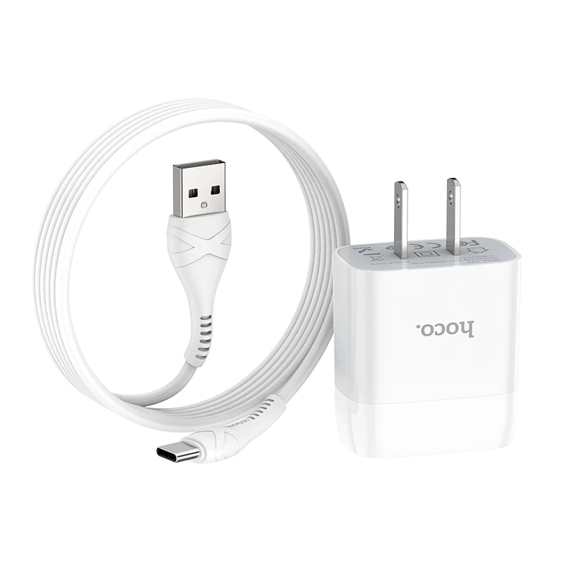HOCO C72 20 шт./лот 5 в 2.1A USB зарядное устройство для iPhone 11 Xs Max US Plug настенное зарядное устройство адаптер для samsung Xiaomi huawei