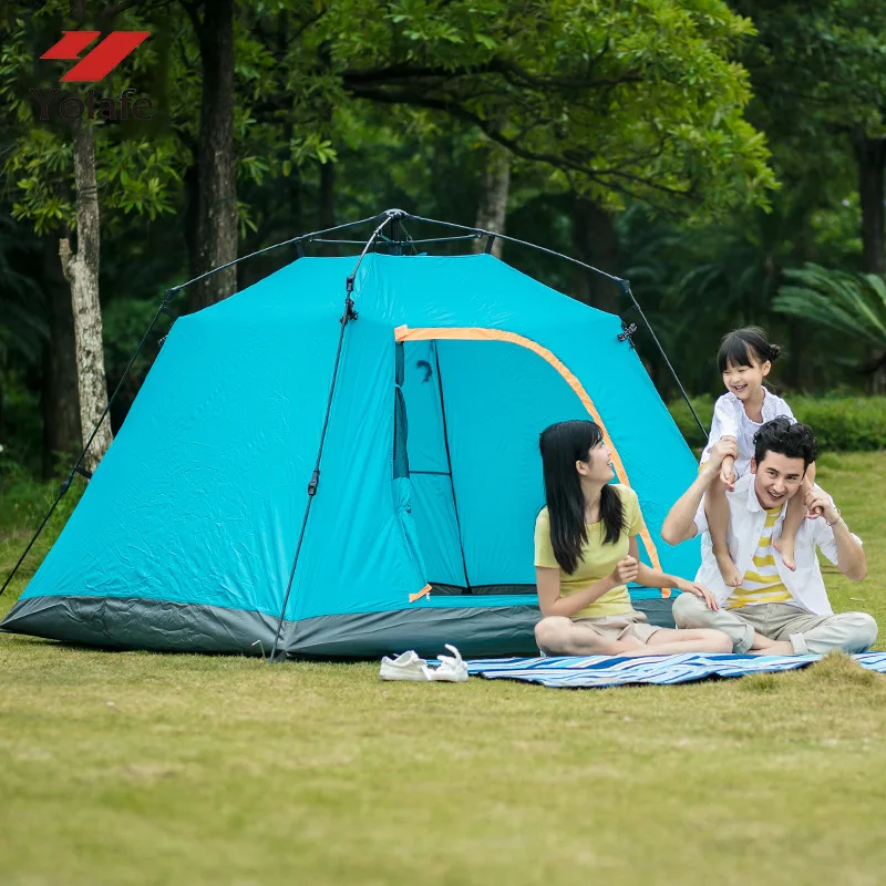 

Yolafe Outdoor Products 3-4 People Windproof Waterproof Automatic Speed Open Tent Beach Ice Fishing Camping Tent