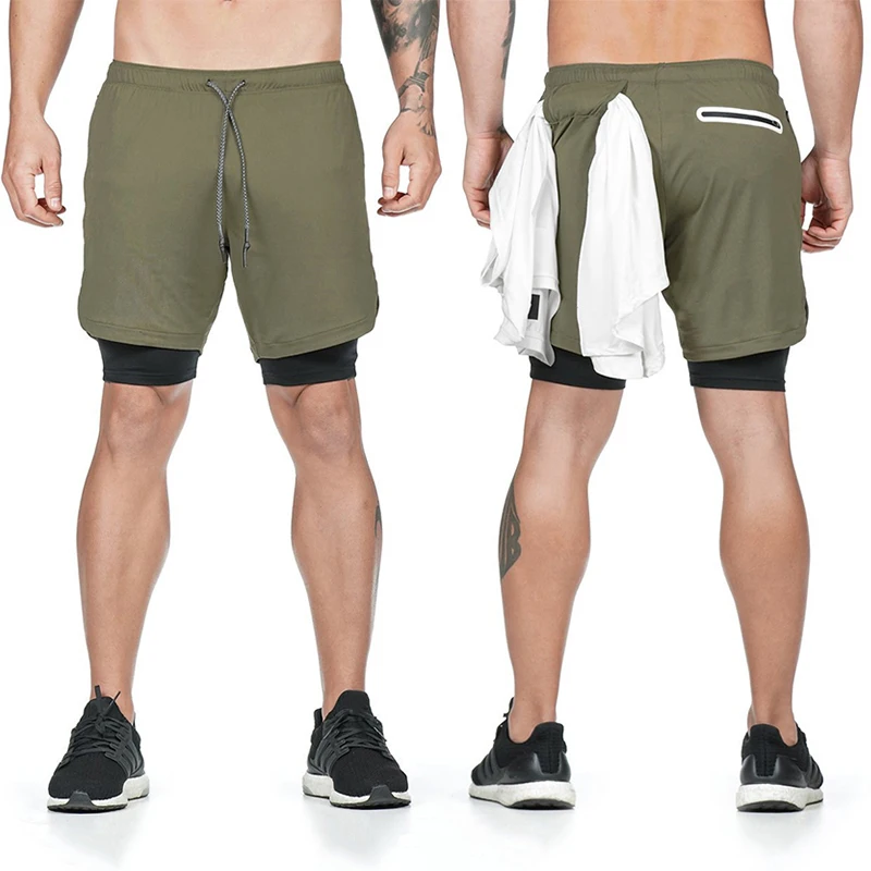 Горячая Распродажа мужские спортивные шорты быстросохнущие со встроенным карманом подкладка для лета бега CXZ