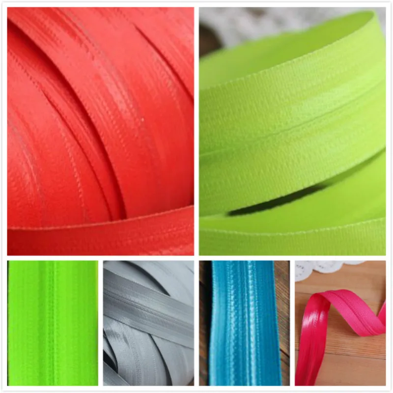 

5m/LOT CONTINUOUS Waterproof YKK Zipper Zip Chain ROLL TAPE zippers REPAIR fix for Sewing ACCESSORIES wholesale