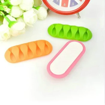 

Soft Silicone Magnetic Wire Cable Organizer Key Cord Earphone Storage Holder Clips Cable Winder For Data