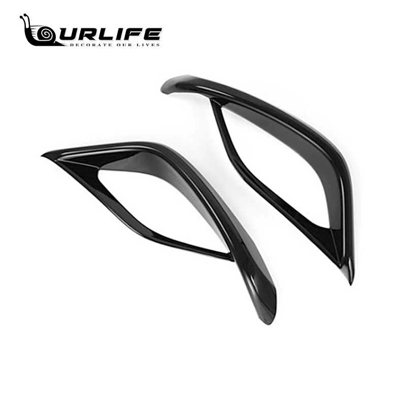 Carbon fiber Chrome ABS Car Front Rear Fog Light Lamp Cover Trim For Toyota Highlander Kluger XU70 2020 2021 2022 Accessories