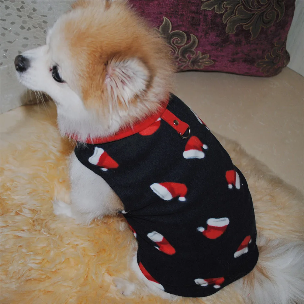 Одежда для собак на Рождество Собака Кошка ворсистый теплый пальто щенок собачка Рождественская одежда французская одежда для бульдога костюм для домашних животных ropa perro