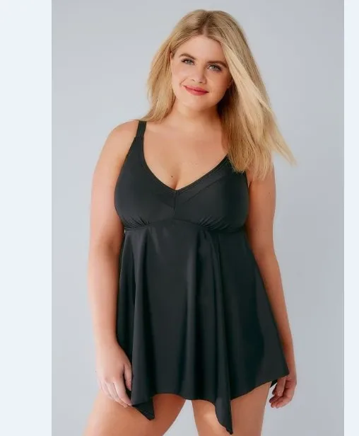 

Europe And America Push up Belly Covering Split Skirt-Style Bathing Suit WOMEN'S Swimsuit Europe And America Large Plus-sized