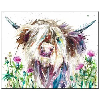 

Cattle butterfly diy diamond painting full square round diamond embroidery sale diamond mosaic 5d diamond art highland cow, N236
