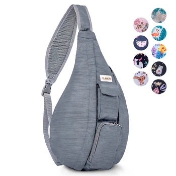 

Zomake Men One Shoulder Backpack Women Sling Bag USB Boys Cycling Sports Travel Versatile Fashion Bag Student School University