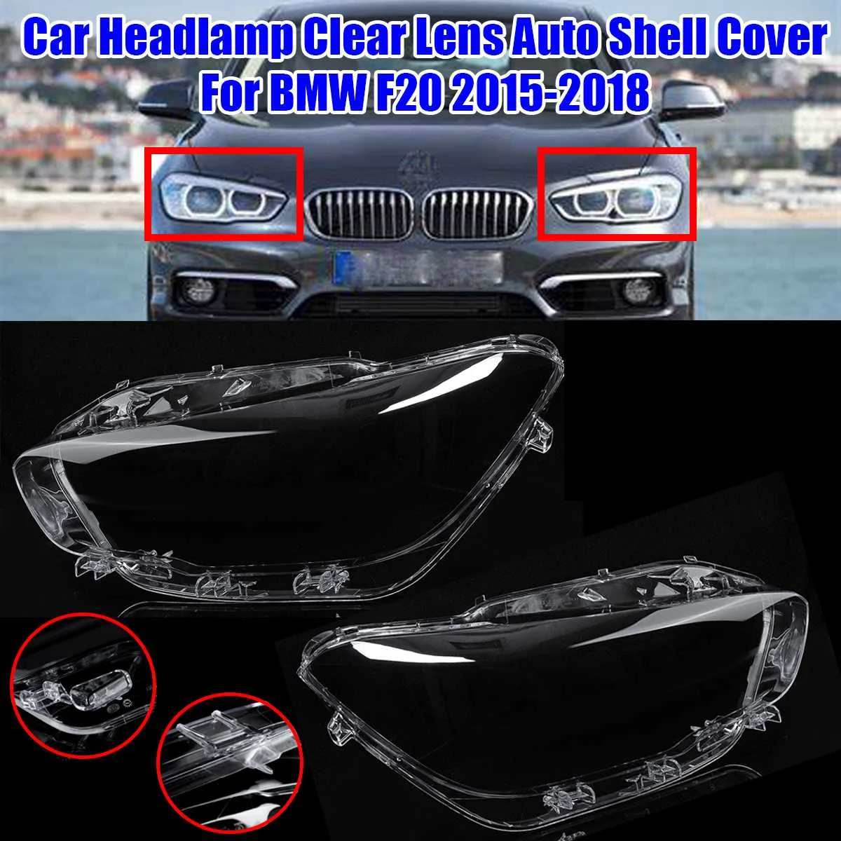 Car Headlight cover Headlamp Clear Lens Auto Shell