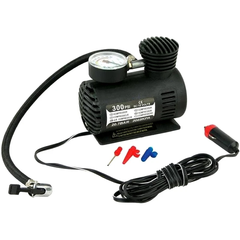 300PSI 12V Мини Воздушный компрессор авто электрический воздушный насос для шин насос V6