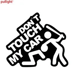 15cm*13cm Funny Car Stickers Dont Touch My Car Jdm Sticker Rear Window Vinyl Hobby Car Bumper Body Door Decals