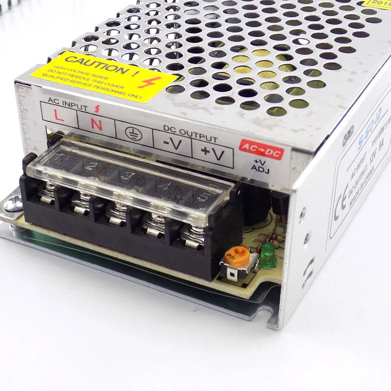 Адаптер трансформатора освещения AC100V-265V к DC 12V 5A CCTV Блок питания для камеры Конвертер для светодиодной ленты Выключатель света зарядное устройство K08