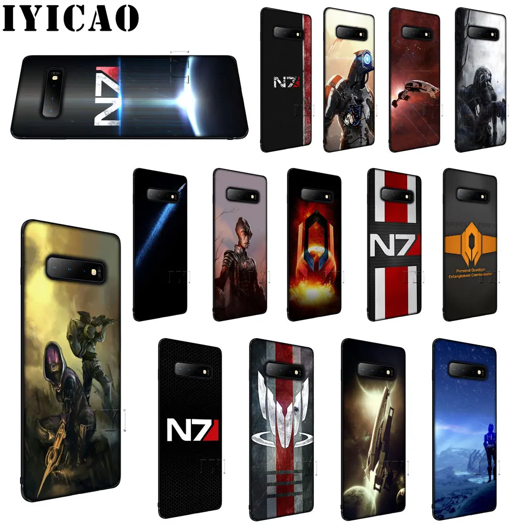 Мягкий силиконовый чехол IYICAO Mass Effect N7 для телефона samsung A3 A5 A6 Plus A7 A8 A9 J6 | Мобильные