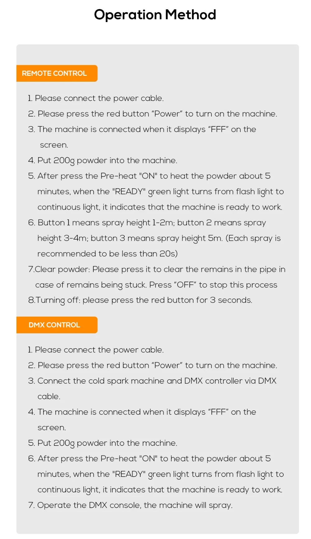 cold sparkular machine