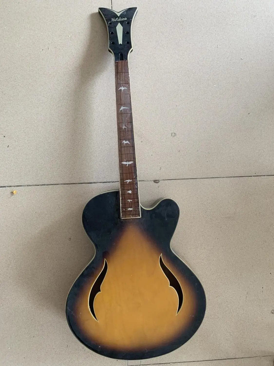 

DIY Hollowbody Electric Guitar without hardwares and Frets