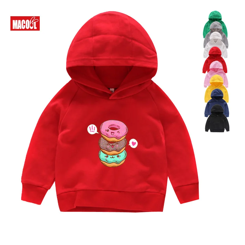 children Hoodies Sweatshirts cute Lovely Doughnuts Boys and Girls Cotton Hoodies Vest for Ages toddler girl winter clothes