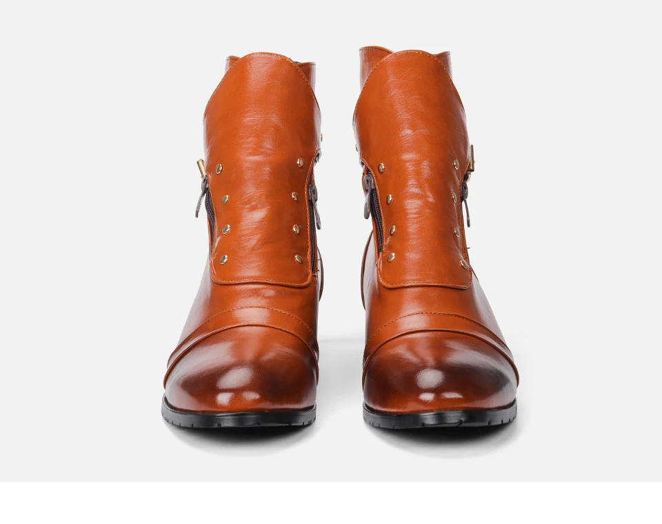 39-48 мужские ботинки брендовые удобные модные кожаные ботильоны# YSQ0136