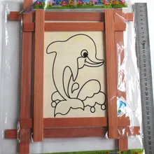 10-дюймовая Шпилька, так и в форме сердца из цельного дерева мульти-функциональный жемчугом Снежинка чертежная доска для творчества DIY альбом для рисования картины кадр детская E