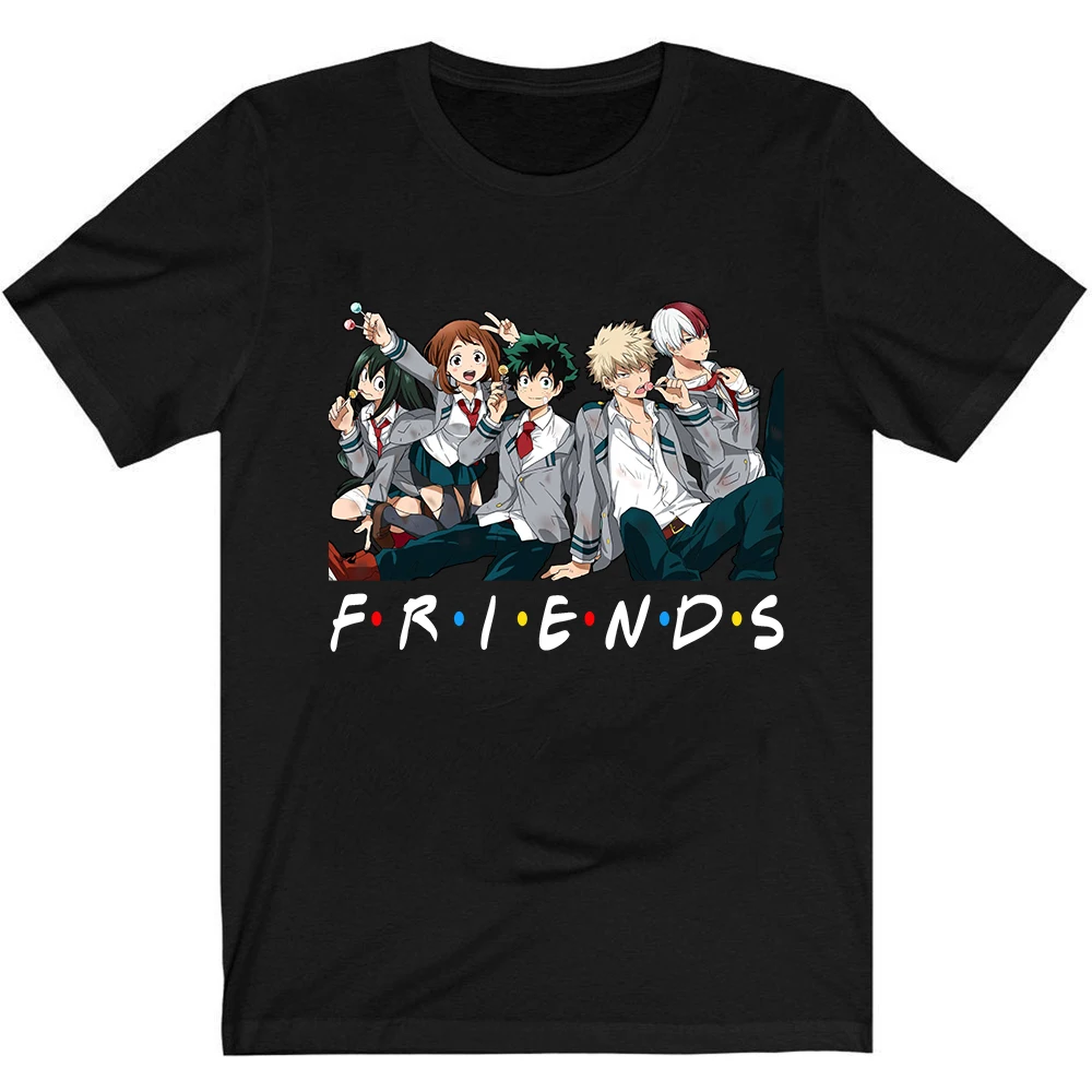 Japanese Anime Boku No Hero Academia Friends T Shirt Women T-shirt t shirt palm angels