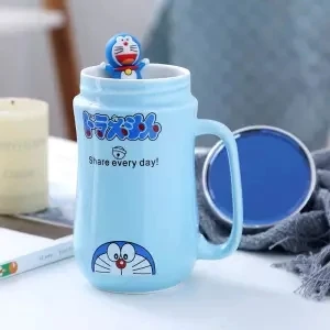 Creative Ceramic Cup Female Student Cup Large Capacity Water Cup Mug Simple with Lid Spoon Couple Coffee Cup Milk Cup Coffee - Цвет: 450ML with spoon