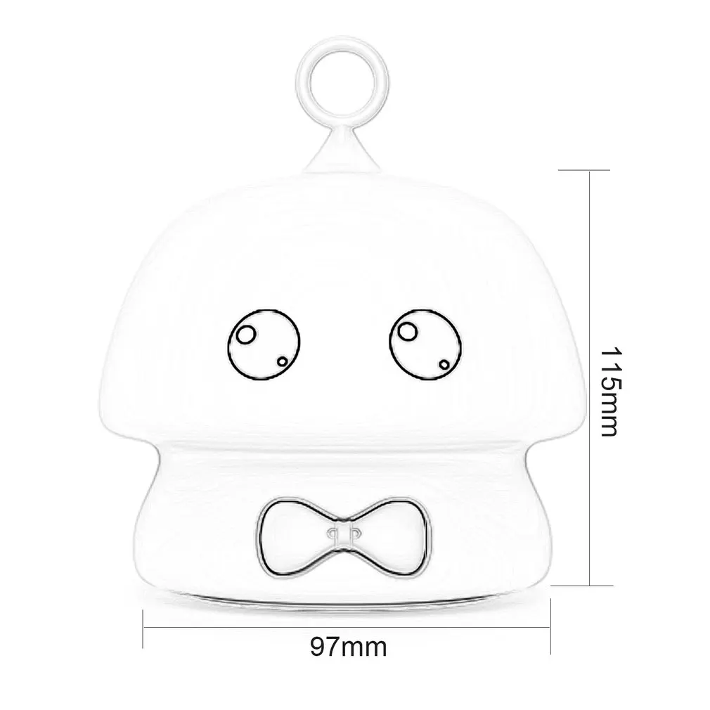 ICOCO Elf-shaped Pat лампа с умным сенсорным сенсором, светильник для шкафа, мини светодиодный Ночной светильник, портативный, меняющий цвет, прикроватный светильник