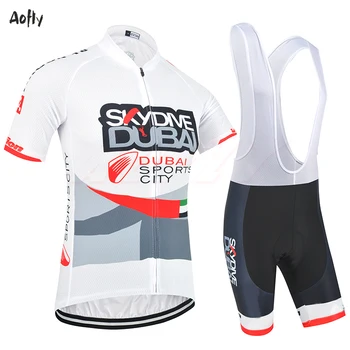 

New 2020 Pro team Skydive DUBAI cycling jersey Bicycle maillot breathable Ropa Ciclismo MTB Short sleeve bike cloth And black UA