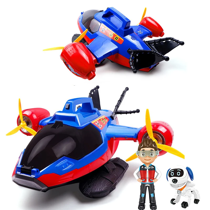 

SPIN MASTER Toys Set Music Speedboat Rescue Plane ABS Toy With Robot Dog and Cartoon Model Action Figure Children Birthday Gifts