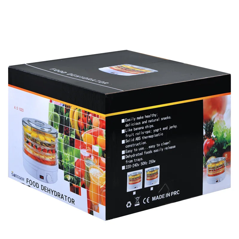 350 Вт Маленькая прозрачная машина для сушеных фруктов, сушилка для продуктов, мяса, домашних животных FD770