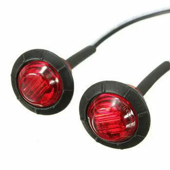 

10x Mudguard lights Yellow Red Bullet Clearance Side Marker Truck Trailer LED Lights ​high quality