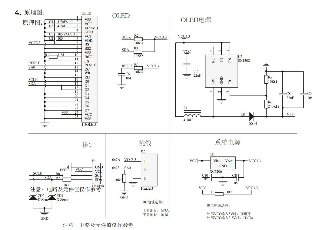 Все новые 1,5 дюйма 128x128 OLED белый/желтый экран модуль высокое качество продукта для Raspberry Pi для STM32 для Arduino