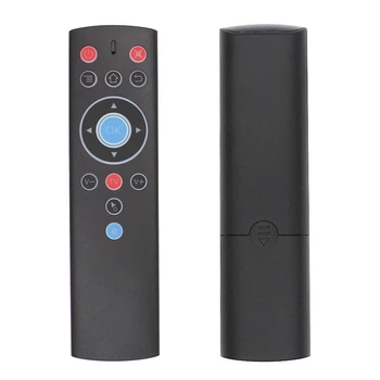 

T1 2.4Ghz Rf Mini Wireless Remote Control Air Mouse Smart Tv Iptv Set Top Box Without Battery Black Silicone