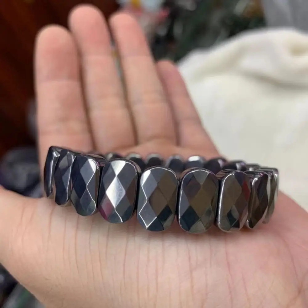 

Natural Terahertz beads bracelet natural energy stone bracelet gemstone jewelry bangle for woman for man wholesale !