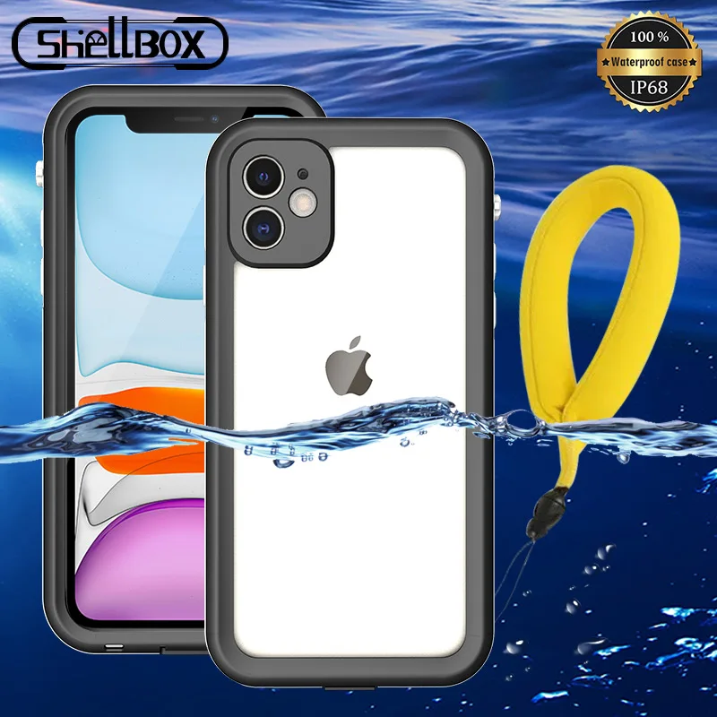 Чехол для телефона Shelbox водонепроницаемый противоударный чехол iPhone 11 Pro X XR 7 8 Plus