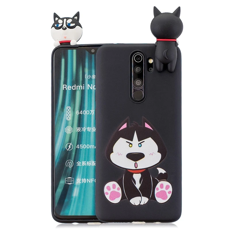 3D игрушки силиконовые для Xiaomi Redmi Note 8 чехол Redmi Note 8 Pro 8T 8A конфеты Мягкий мультфильм Redmi Note 8 чехол Redmi Note 8 Pro Чехол - Цвет: Husky