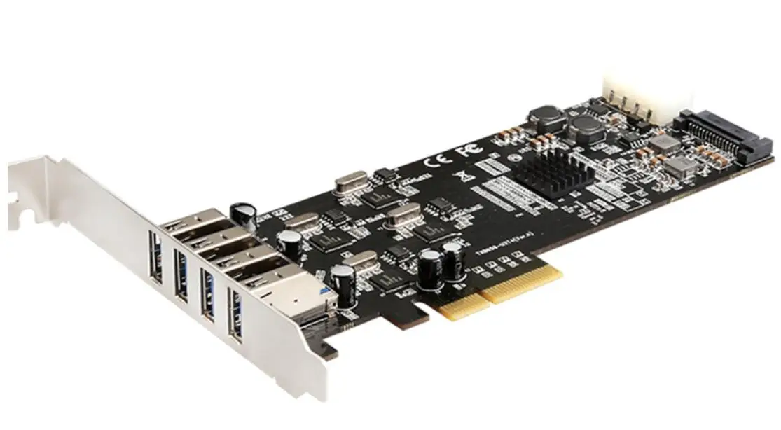 Удлинитель PCI 4 порта PCI-E к USB 3,0 концентратор PCI Express карта расширения адаптер 5 Гбит/с скорость для рабочего стола Expresscard USB 3,0 PCIe 4X